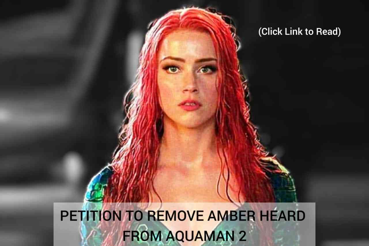 A petition to remove Amber Heard from Aquaman 2 is gaining signatures after Johnny Depp was fired from another movie. | MirrorLog